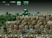 Screenshot of Gunforce - Battle Fire Engulfed Terror Island (World)