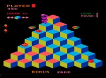 Screenshot of Faster, Harder, More Challenging Q*bert (prototype)