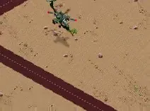 Screenshot of Desert Strike Advance (U)