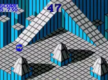 Screenshot of Marble Madness & Klax (U)