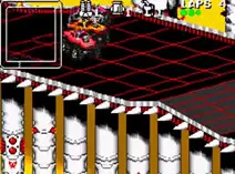 Screenshot of Rock N' Roll Racing (U)