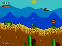 Screenshot of Desert Speedtrap Starring Road Runner and Wile E. Coyote (Europe) (En,Fr,De,Es,It)